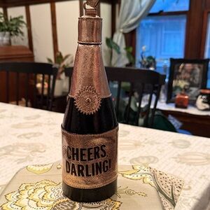 Kate Spade Champagne Black and Gold Wristlet